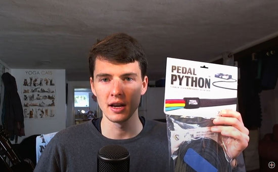 48 Degrees reviewer holding Pedal Python