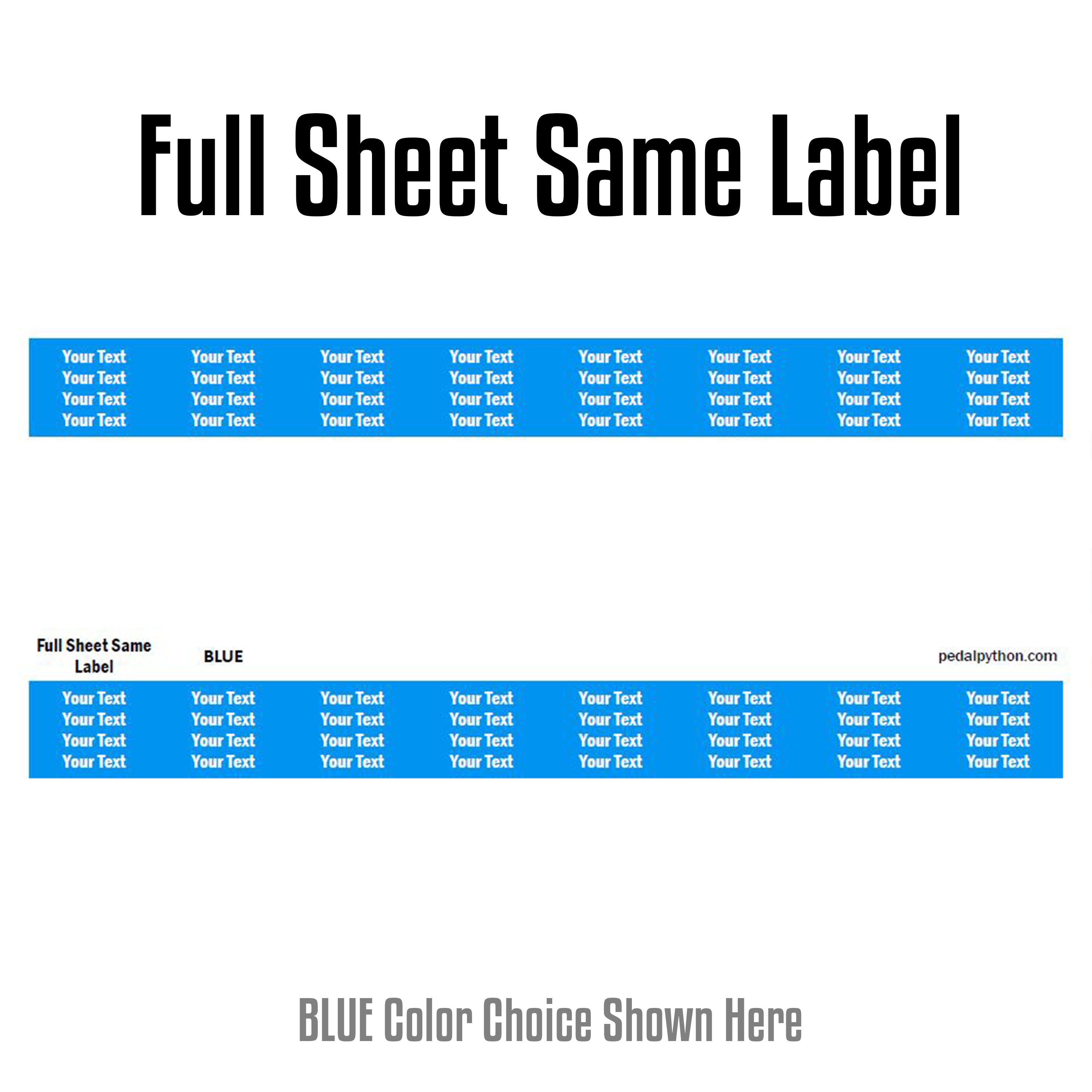 CUSTOM Cable Labels - Design Your Own (16 Labels per Sheet) – Pedal Python
