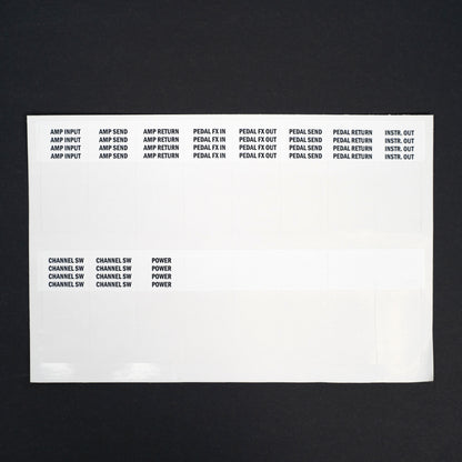 Cable Labels for Pedalboard